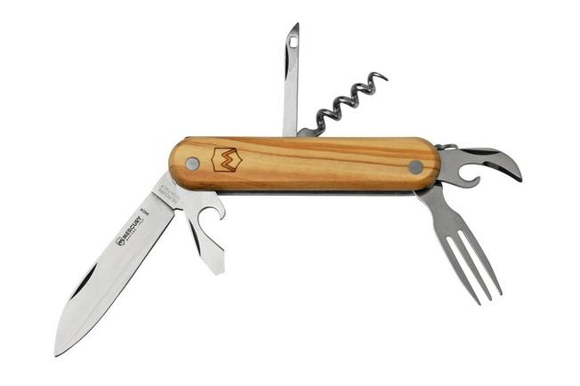 Image for Mercury Multi-Tool Knife 913-6LC Olive Wood, 6 functions, pocket knife