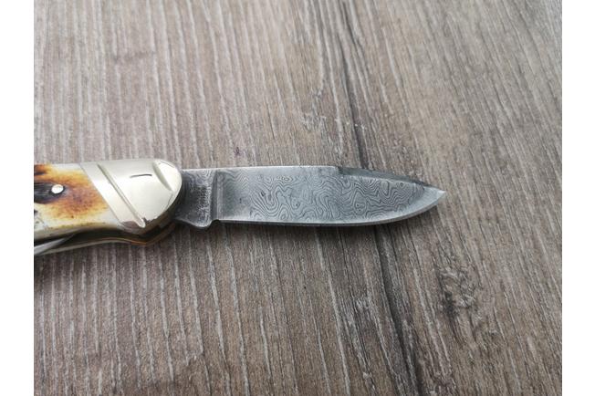 Obraz dla Scyzoryk Rough Ryder Canoe Cinnamon Stag RR2156 Damascus