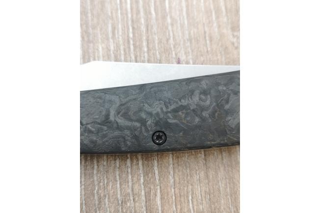 Obraz dla Nóż składany White River Knives Trailhead Trapper WRTHT-CFB, S35VN, Carbon Fiber Burl
