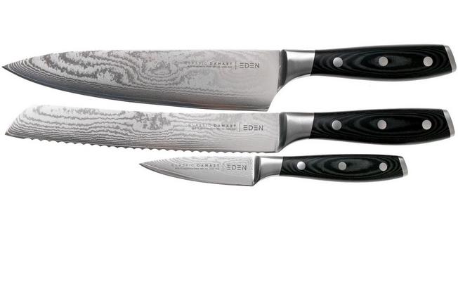 Afbeelding voor Eden Classic Damast 2030-S02, 3-delige messenset