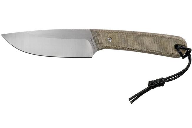 Afbeelding voor The James Brand The Hell Gap stainless + od green micarta vaststaand mes