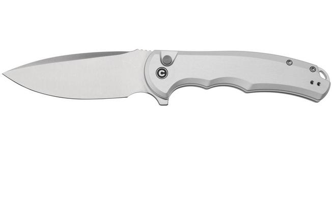 Bild für CIVIVI Button Lock Praxis C18026E-2 Silver Aluminum, Taschenmesser