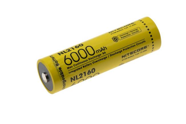 Bild für Nitecore NL2160, 21700 wiederaufladbarer Li-Ion Akku, 6000 mAh