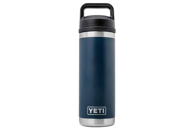 Bild für Yeti Rambler Bottle 18oz Chug Cap, Navy Blue, Thermoflasche mit Verschluss, 532 ml
