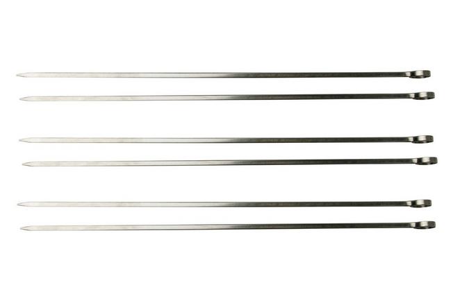 Image for Tramontina Churrasco 26499-003, six Stainless steel BBQ skewers, 30 cm