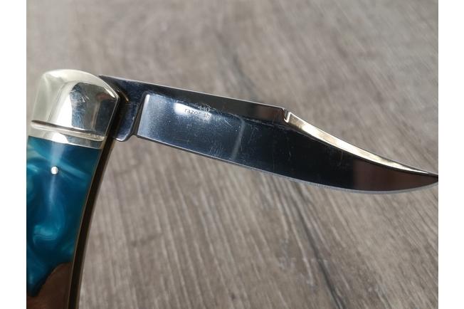 Afbeelding voor Rough Ryder Large Moose RR2652, Satin 440, Pandora Swirl Wood Resin, zakmes