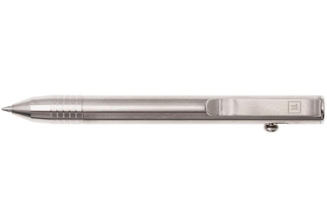 Bild für Big Idea Design Base Line Bolt Action Pen BS-BA-RW Raw Titanium, EDC Stift