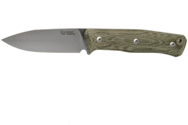 Image for LionSteel B35 CVG Green Canvas Micarta bushcraft knife