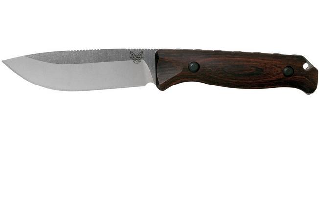 Image for Benchmade Saddle Mountain Skinner Wood 15002 hunting knife