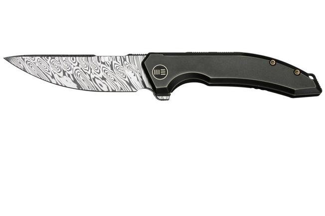 Image pour WE Knife Quixotic WE21016-DS1, Bronze & Black Titanium, Damasteel couteau de poche