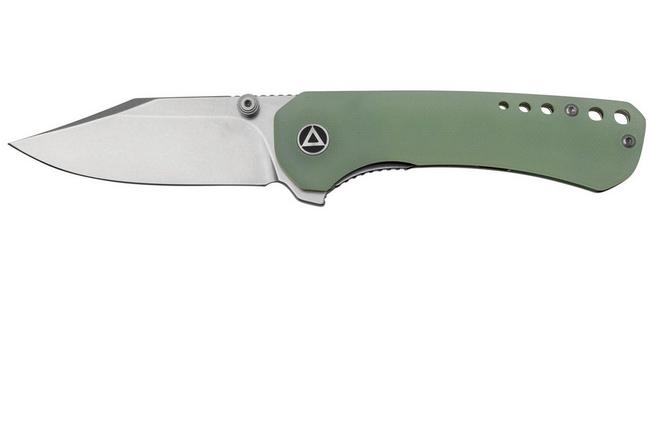 Image pour QSP Knife Kestrel QS145-A2 Stonewashed Jade G10, couteau de poche
