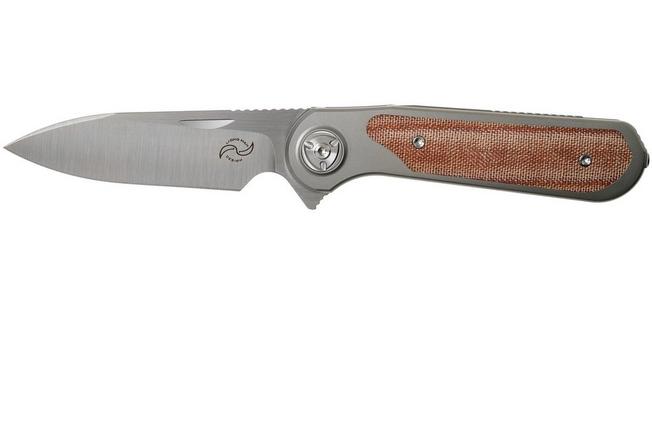 Image pour Liong Mah Zulu Brown Canvas Micarta couteau de poche