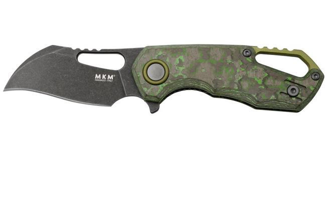 Bild für MKM Isonzo FX03-1CJD Hawkbill Dark Stonewashed, Jungle Wear Carbon Fiber Taschenmesser, Jesper Voxnaes Design