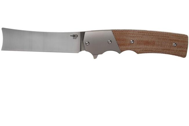 Bild für Bestech Spanish Tip Razor BT2101B Natural Canvas Micarta Taschenmesser, Jason Clark Design