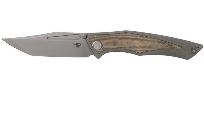 Afbeelding voor Bestech Togatta BT2102D Green Canvas Micarta zakmes, Morgan Koens design