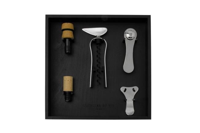 Bild für L’Atelier du Vin Le Râtelier à Outils du Vin Wine Tool Rack, Sommelierset, schwarz