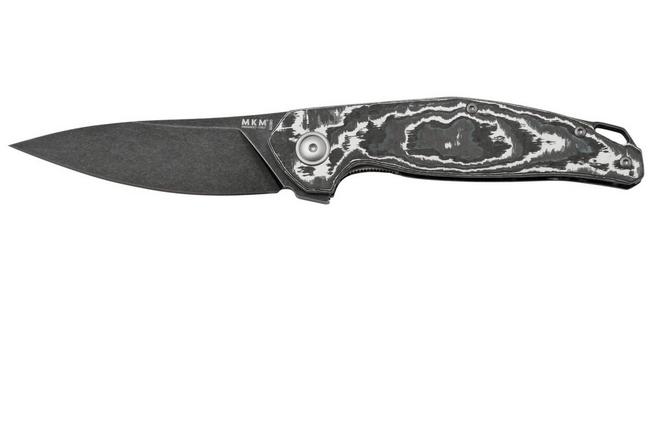 Afbeelding voor MKM Goccia GC-CFWD Blackwashed, White Storm Carbon Fiber, Limited Edition zakmes, Jens Anso design