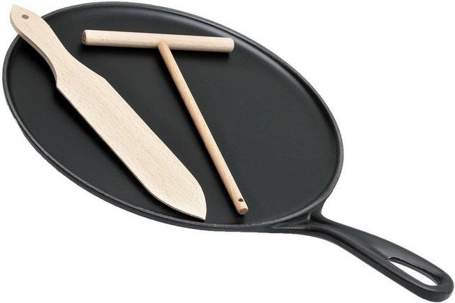 Bild für Le Creuset gusseisserne Crêpes Pfanne 27 cm, schwarz