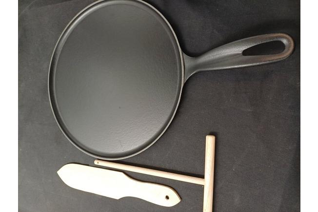 Bild für Le Creuset gusseisserne Crêpes Pfanne 27 cm, schwarz