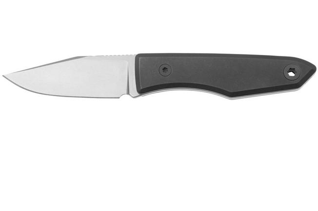 Image for Big Idea Design Ti Lookout Fixed Blade TI-LO Stonewashed Titanium, Böhler M390, fixed knife, Mak Kelsay design