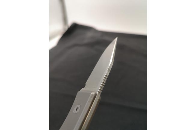 Immagine per Big Idea Design Ti Lookout Fixed Blade TI-LO Stonewashed Titanium, Böhler M390, coltello fisso, Mak Kelsay design