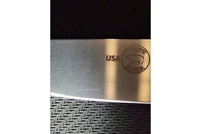 Image for White River Small Game Knife Black-Olive Canvas Micarta, hunting knife, Owen Baker Jr. design