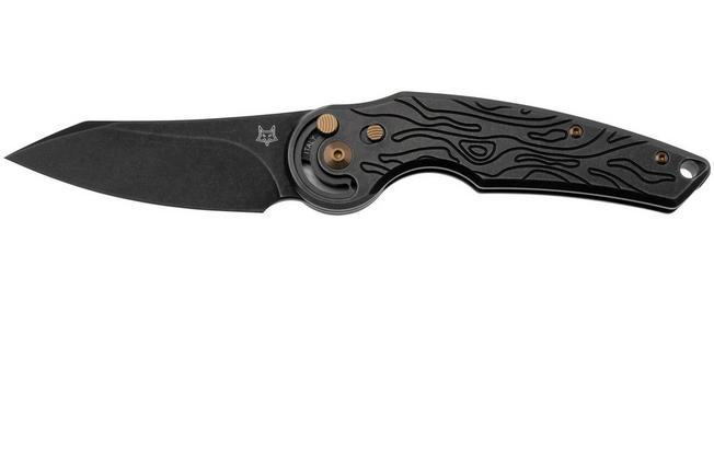 Afbeelding voor FOX Knives Jupiter FX-555-TIBR, M390 Stonewashed, Black PVD Stonewashed Titanium, zakmes