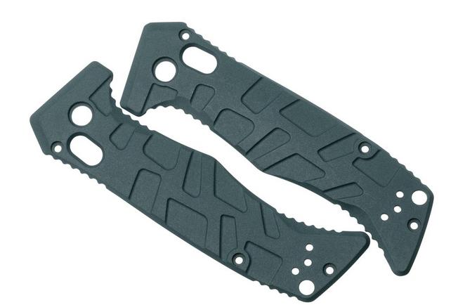 Afbeelding voor Lex Custom Benchmade Mini Adamas Scales MATH185 Turtle Blue Titanium, handgreepschalen