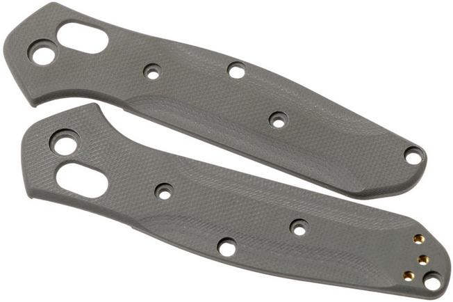 Bild für Flytanium Benchmade 945 Mini Osborne Scales, gray G10, Griffschalen