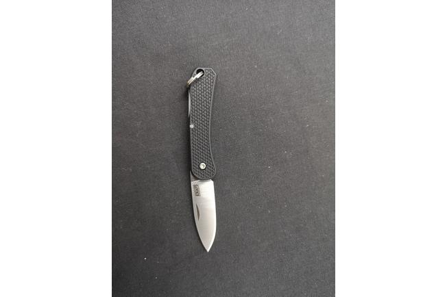 Image for Knafs Lander 6 KNAFS-00425 Satin 4034SS, Black FRN, keychain pocket knife
