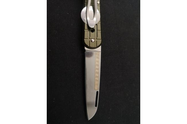 Afbeelding voor Fox Vulpis FX-VPGP130-MG Polished N690Co, Grenade Pattern Military Green Aluminium, zakmes