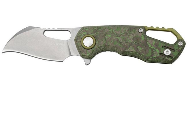 Bild für MKM Isonzo FX03-1CJ Hawkbill Stonewashed, Jungle Wear Carbon Fiber Taschenmesser, Jesper Voxnaes Design