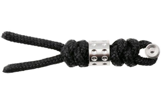 Afbeelding voor Chris Reeve Large Sebenza/Umnumzaan Lanyard with Dot bead black/silver COM-7088