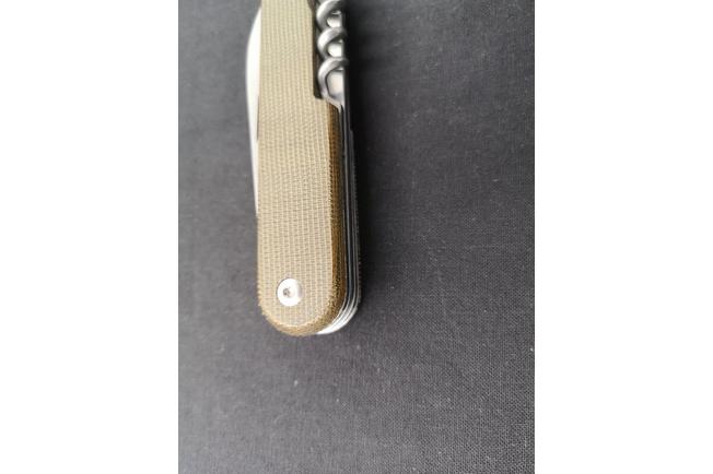 Image for MKM Campo 7 CP07MAG-GC MagnaCut Green Canvas Micarta, pocket knife