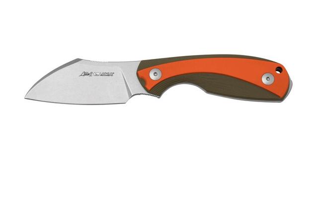 Image for Viper Lille 2, VT4024GGO, Stonewash Elmax, Green & Orange G10 fixed knife, Jesper Voxnaes design