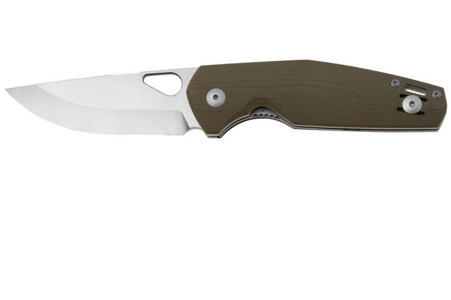 Bild für GiantMouse ACE Nimbus V3 Green G10 Scandi, Taschenmesser, Ansø en Voxnaes Design