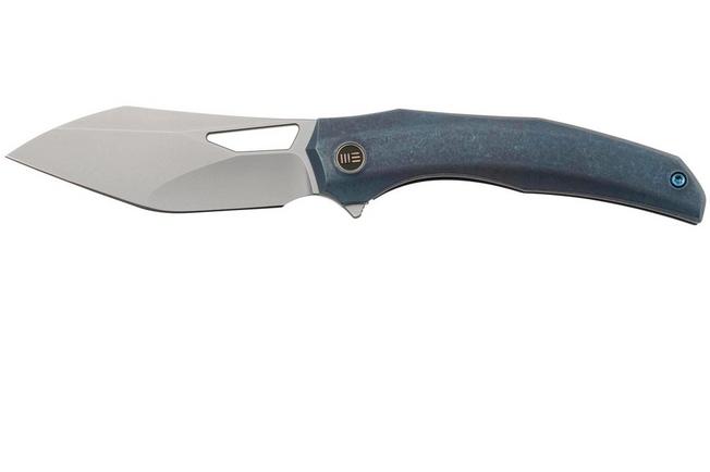 Bild für WE Knife Ignio WE22042B-3, Stonewashed CPM 20CV, Blue Titanium, Taschenmesser, Toni Tietzel Design