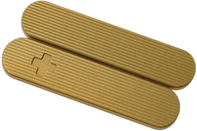 Image for Daily Customs 58.2 Pinstripes Pattern, Brass P10009501 Victorinox scales