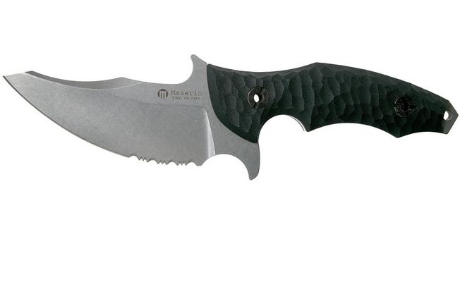 Bild für Maserin Badger 940-G10N Black G10 feststehendes Messer, Alessandro Zanin Design