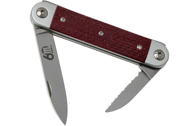 Image for Maserin 60° Knife Sessantesimo 195/MCR Red Micarta pocket knife