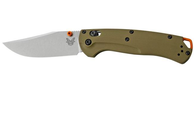 Image for Benchmade Taggedout 15536, CPM-S45VN, OD Green G10, pocket knife for hunting