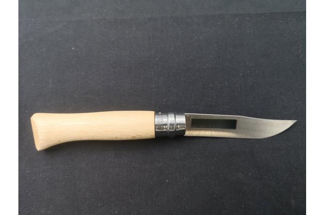 Bild für Opinel Taschenmesser No. 8 Classic, Edelstahl, mit Lederscheide, Buchenholz