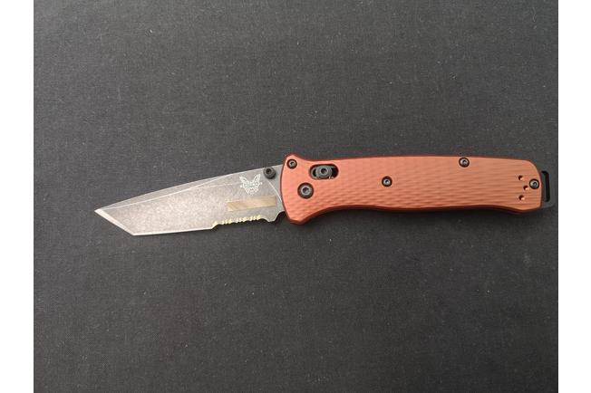 Bild für Benchmade Bailout 537BK-07 Blackwashed Cerakote CPM Magnacut Tanto, Burnt Copper Aluminium, Taschenmesser