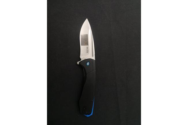 Bild für Buck Ruckus 0713BLS Stonewashed D2, Black & Blue Aluminium, Taschenmesser
