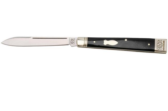 Image for Rough Ryder Reserve Fat Bottom Doctors Knife RRR050, D2, Black Bone, slipjoint pocket knife
