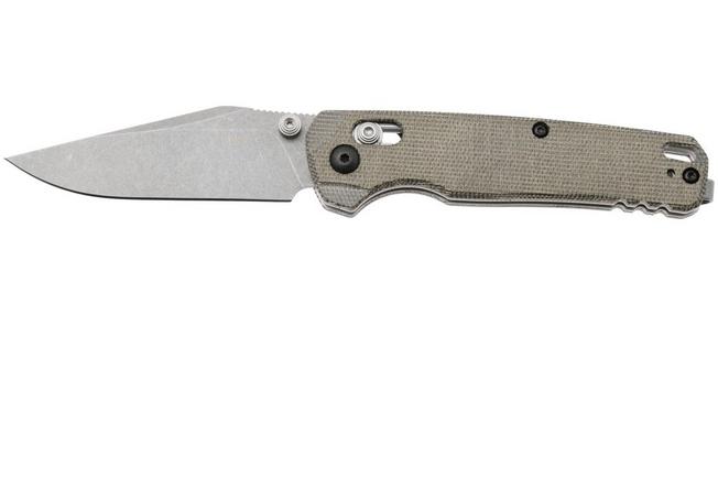Image for Kershaw Bel Air 6106 Stonewashed MagnaCut Clip Point, Green Micarta, pocket knife