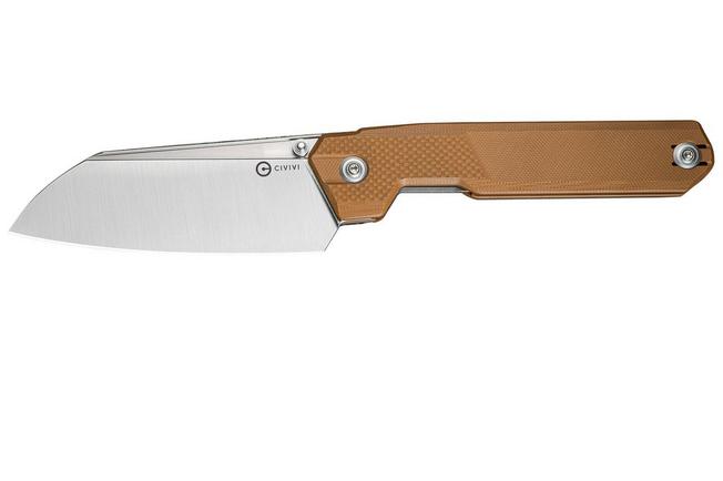 Image for CIVIVI Hid C23008-3 Satin, Brown G10, pocket knife, Ostap Hel Design