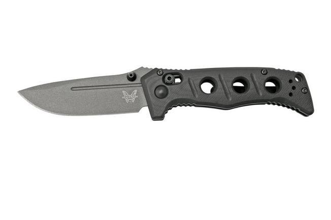 Imagen para Benchmade 273GY-1 Sibert Mini Adamas Black G10, Tungsten Grey navaja, Shane Sibert design