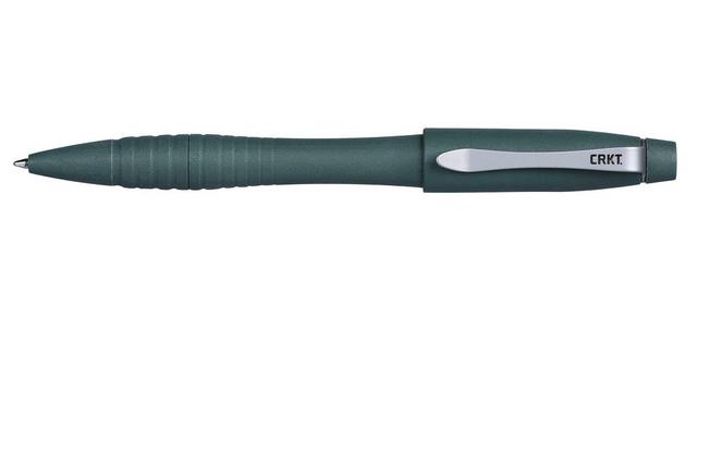 Obraz dla Długopis taktyczny CRKT Williams Defense Pen, Green Grivory, projekt James Williams