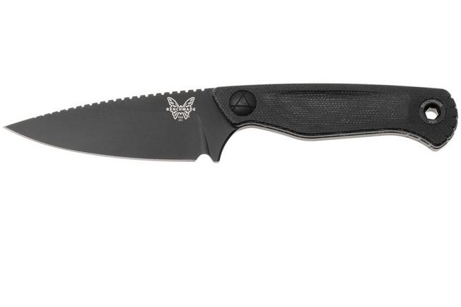 Imagen para Benchmade Dacian 203BK-02 Black Cerakote CPM MagnaCut, Black Canvas Micarta, cuchillo fijo con funda de kydex
